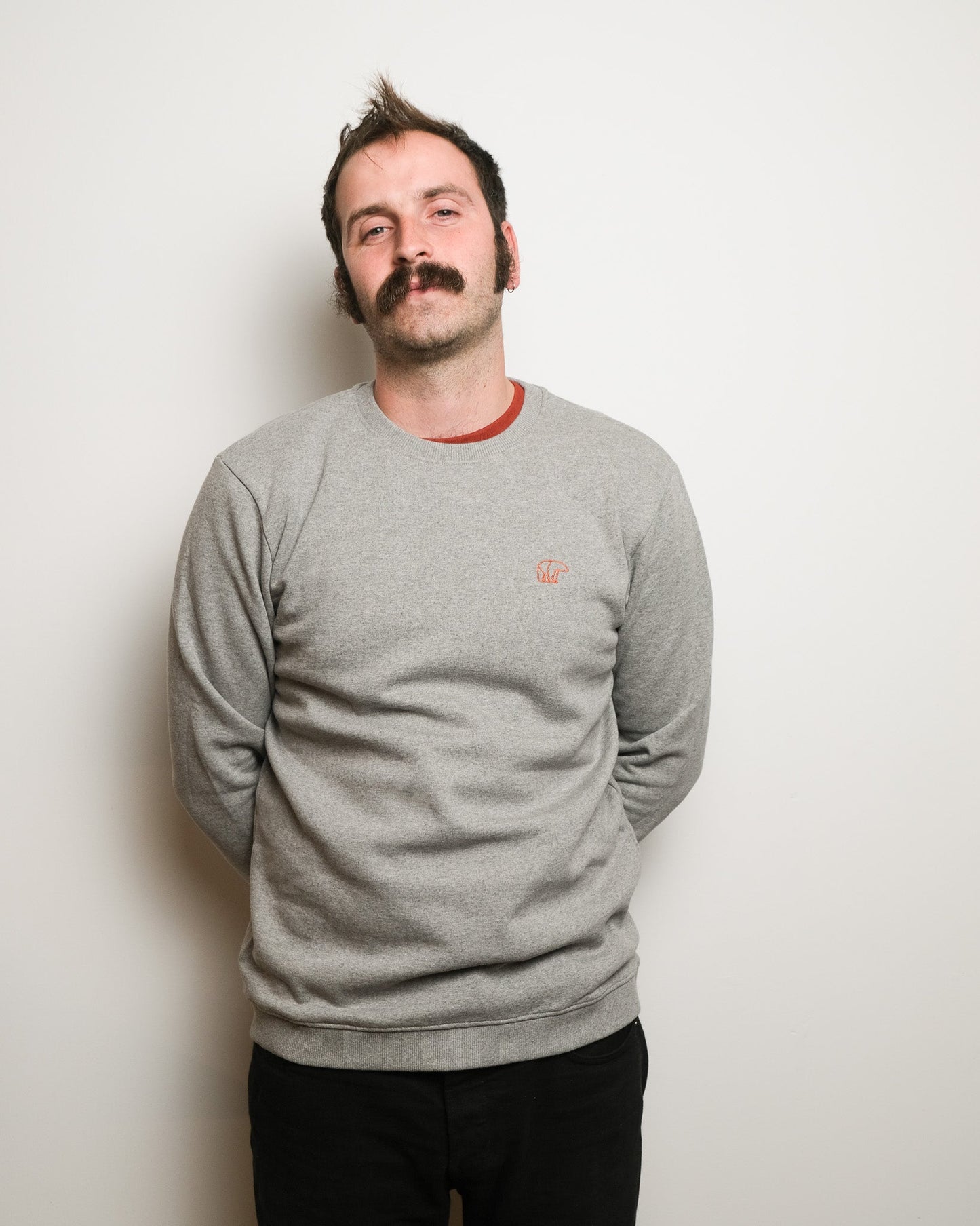Bear Sweatshirt - Grey - BearMade - Made in Britain -