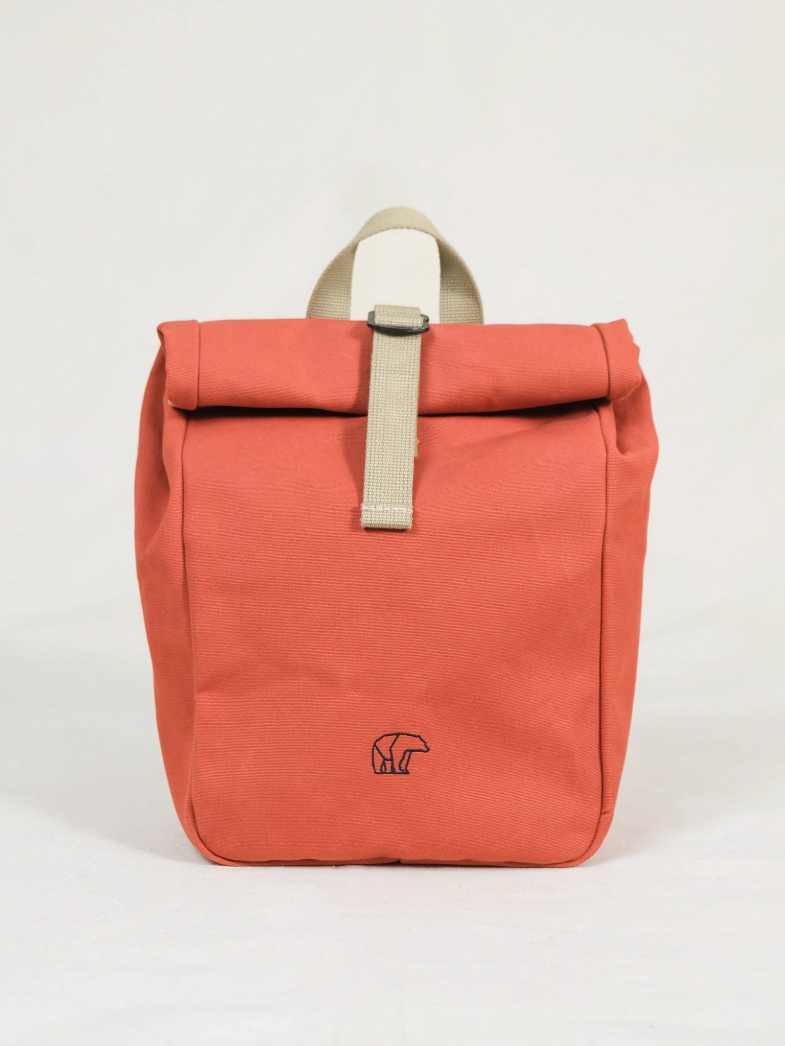 bristish mini backpacks Organic Canvas Mini Rolltop Backpack