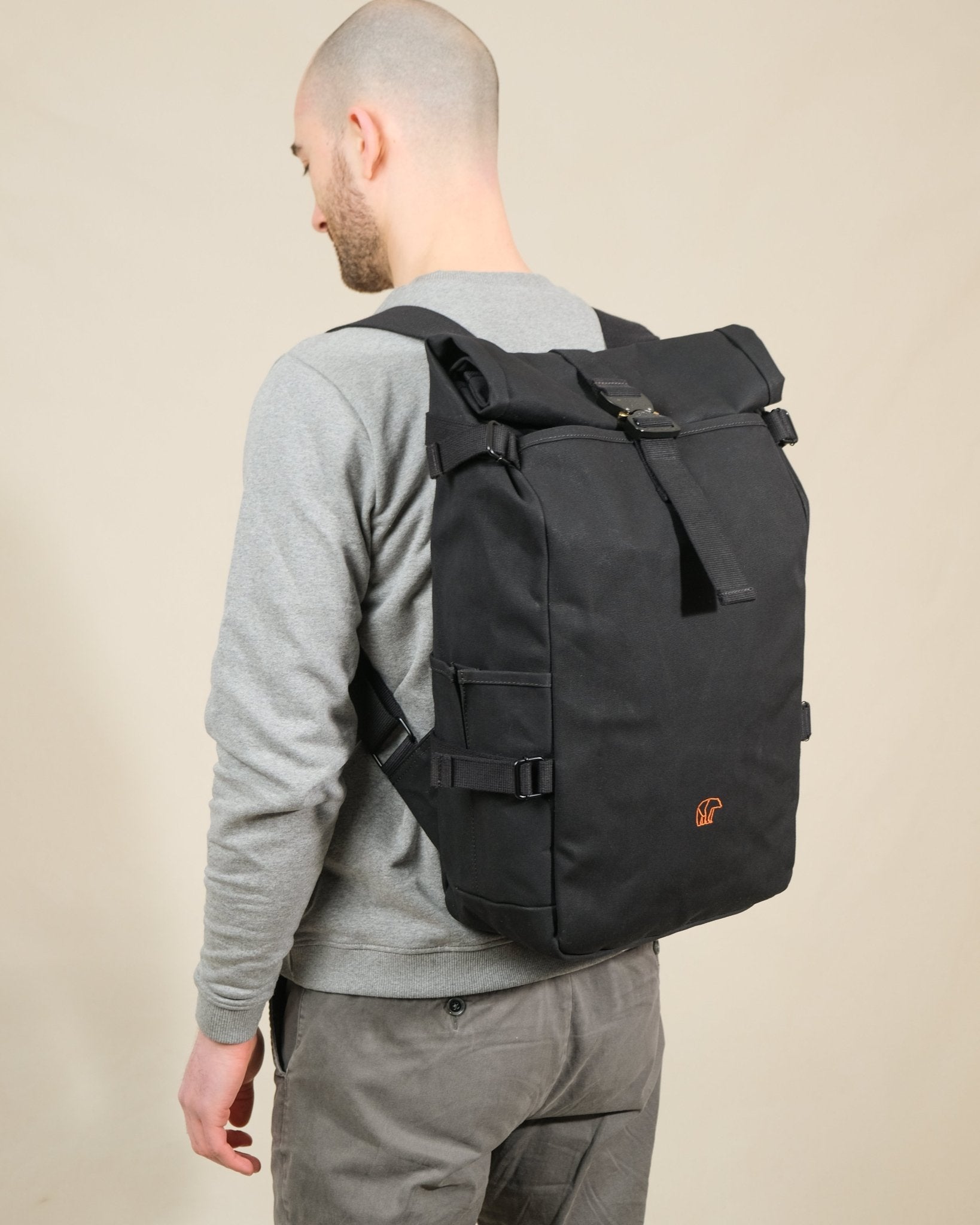 Laptop Backpack With Uni Rucksack Roll Top Rucksack Für Studenten