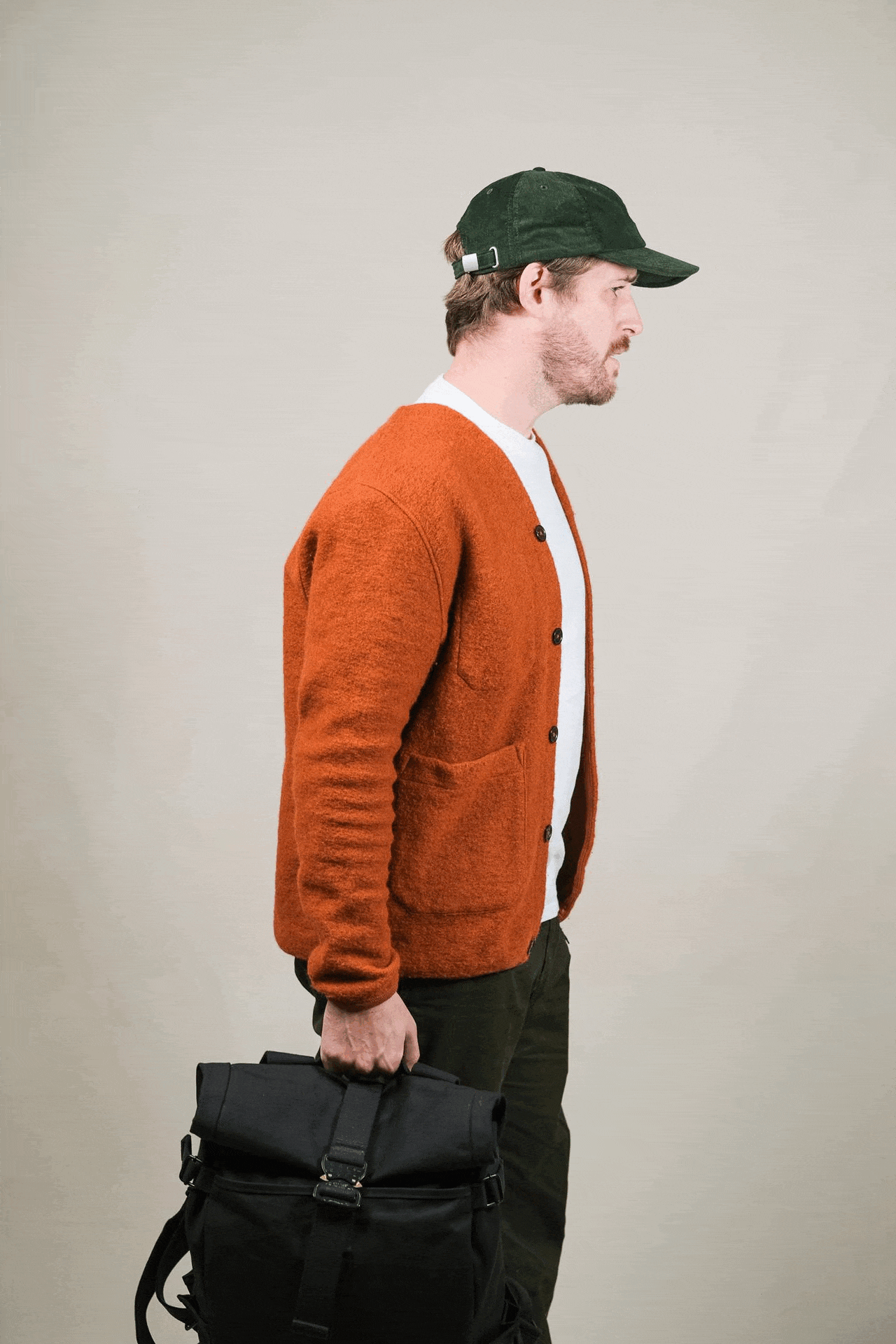 Organic Waxed Canvas Rolltop Backpack 25L Made in the UK – Wildish