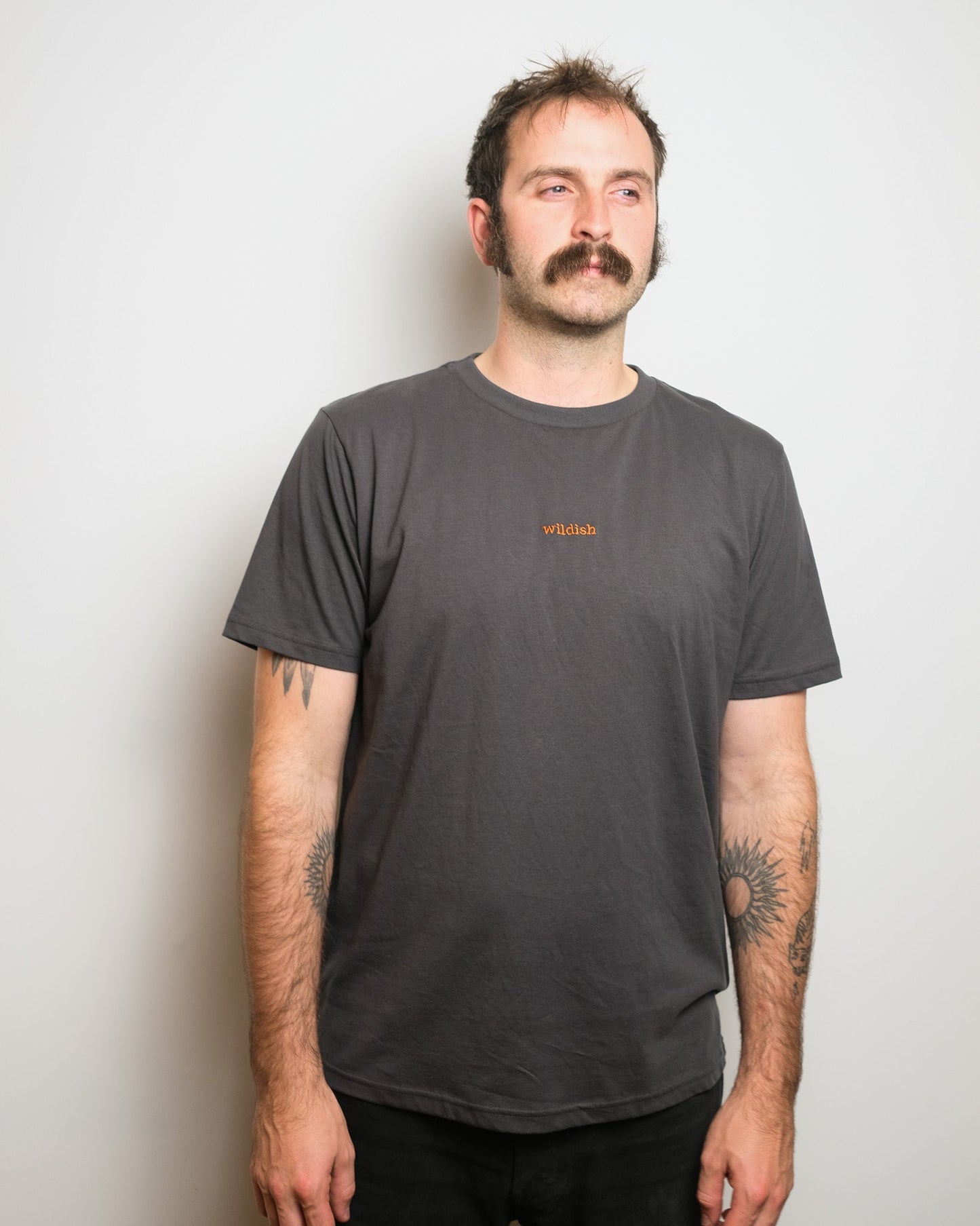 Wildish T - shirt - Charcoal - BearMade - Made in Britain - 